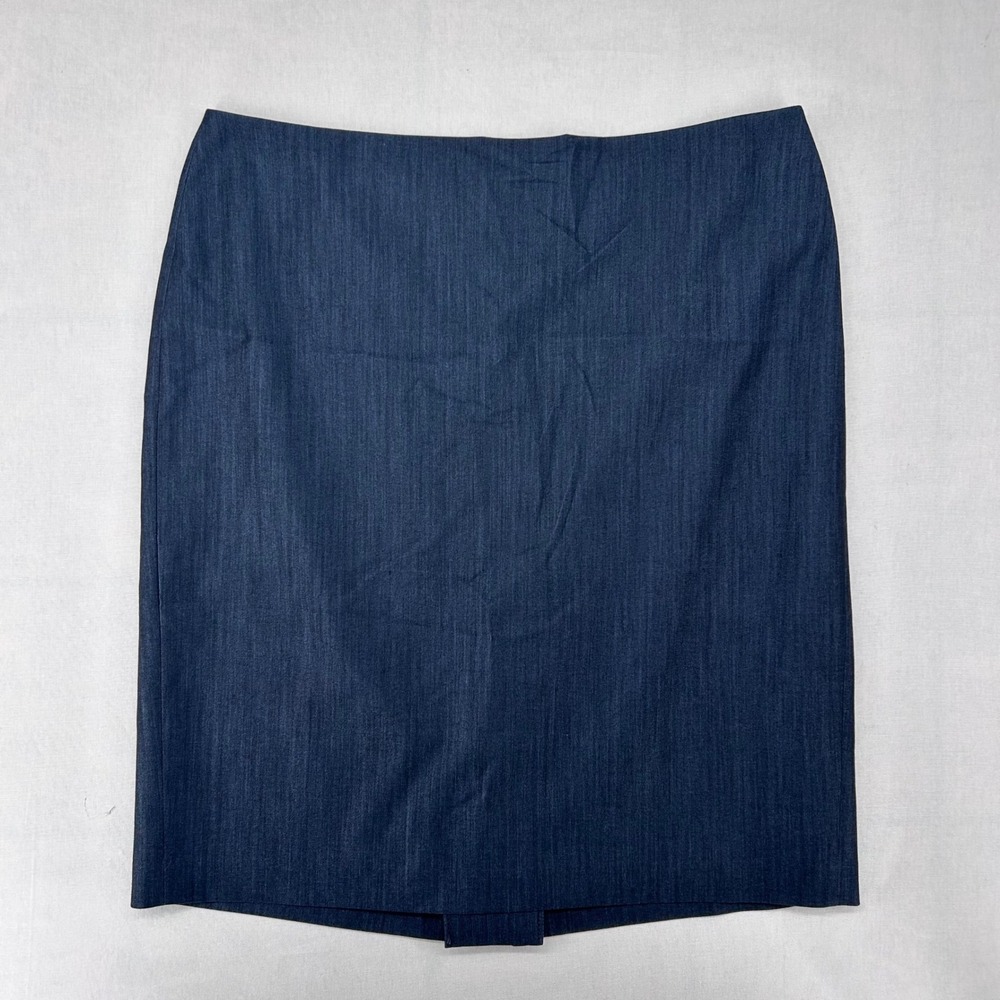 Anne Klein Womens‎ Indigo Blue Pencil Skirt Business Professional Size 16